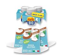 Pack 3 x Cuisine Crema de Coco para Cocinar Isola Bio Bio 200 ml (600 ml total) - Crema ecológica vegetal, textura suave y cremosa, ideal para currys y salsas, alternativa sin lactosa