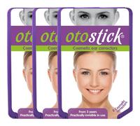 Pack 3 x Otostick Corrector Estético De Orejas, Tamaño Único, 8 correctores