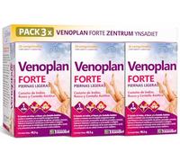 Pack 3 x Venoplan Forte Zentrum Ynsadiet 30 comprimidos | Castaño de indias, rusco, centella asiática, diosmina, hesperidina y vitamina C | Piernas ligeras y circulación venosa normal