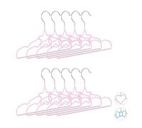 Relaxdays 30 x percha infantil estrella rosa claro fucsia,plata