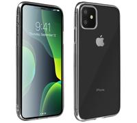 Pack 360º Carcasa + Cristal templado con marco negro para iPhone 11