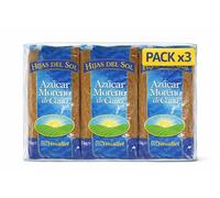 Pack 3x Azúcar Moreno Integral de Caña Hijas Sol 1 kg | 3 Paquetes de 1 kg (Total 3 kg) | Azúcar Integral de Caña | Ideal para Endulzar