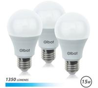 Pack 3x Bombillas LED A60 15W 1350LM E27 6500K - ELBAT