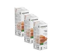 Pack 3x Caldo De Pollo Amandin 1L
