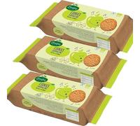 Pack 3x Cookies de Sarraceno con Manzana y Almendras Bio 130g | Zealia | Galletas Ecológicas Sin Gluten | Apto para Celiacos