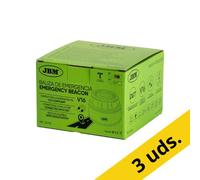 Pack 3x JBM Luz de emergencia V16 baliza homologada DGT con geolocalización