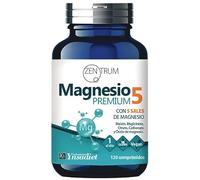Pack 3x Magnesio Premium 5 Zentrum 120 Comprimidos | 5 Sales de Magnesio: Malato, Bisglicinato, Citrato, Carbonato y Óxido | Total 360 Comprimidos