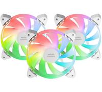 Pack 3x Ventiladores ARGB 120mm MF-3A (Blanco) - MARS-GAMING