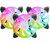 Pack 3x Ventiladores ARGB 120mm MF-3A (Negro) - MARS-GAMING