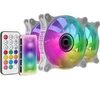 KIT 3xVENTILADOR INTERNO ARGB MARS GAMING MF-3D KIT WHITE 12x12cm ARGB EFECTO ESPEJO INFINITO MF3DKITW