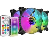 KIT 3xVENTILADOR INTERNO ARGB MARS GAMING MF-3D KIT BLACK 12x12cm ARGB EFECTO ESPEJO INFINITO MF3DKIT