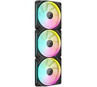 Pack 3x Ventiladores PWM iCUE LINK LX120 RGB 120mm (Negro) - CORSAIR