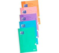 Oxford Cuadernos Pack 4+1 Classic Write&Erase Folio Tapa Extradura 80h 4x4 Colores Pastel