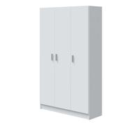 Pack 4 armarios multiusos despensa cuarto colada color blanco muebles auxiliares almacenaje productos limpieza 59 cm