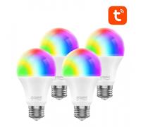 Pack 4 bombillas led e27 rgb 8w wifi gosund wb4 wb4-4pack