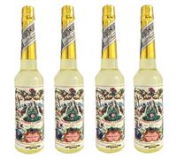 Pack 4 Botellas Agua Florida 270 ml 100% Colonia Original Perú Amarilla Murray & Lanman, Botella de plástico