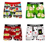 Pack 4 calzoncillos Lucky Boxer para hombre