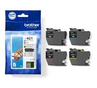 Pack 4 Cartucho de Tintas BROTHER LC421XLVAL