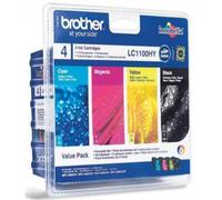 Brother Cartuchos de tinta LC-1100HYVALBP Multipack 4 Cian/Magenta/Amarillo/Negro Originales