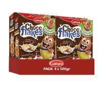 PACK 4 CUETARA Choco Flakes Copos de chocolate, (4 x 520 g)