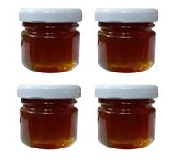 Pack 4 Degustación Miel Mil Flores 30 g | Monodosis Miel de Abeja 100% Pura y Natural | Mini Tarros de Miel Artesana | Ideal para Desayunos, Infusiones, Degustaciones y Regalos Gourmet