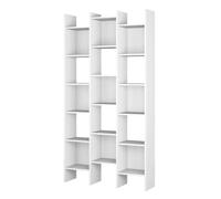 Pack 4 estanterías cubo modernas para salón comedor color blanco artik