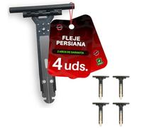 [Pack 4] Fleje Persiana, Flejes Persianas Enrollables - Enganche Persiana Enrollable para Lamas PVC y Aluminio - Repuestos Persianas - Flejes 15,5 cm - Fácil Instalación y Alta Resistencia