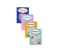Pack 4 Libros de Mándalas para Colorear Adultos en Español Dibujos Relajantes Antiestrés para Mindfulness, Creatividad y Concentración 128 Páginas