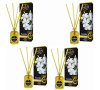 Pack 4 Mikados Ambientador ambar perfums - Aroma Jazmín - Difusores de Varillas Naturales +45 Días