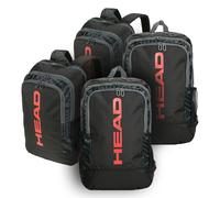PACK 4 MOCHILAS HEAD BASE Backpack 17L Negro/Rojo