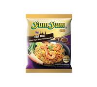 Pack 4 Noodles instantáneos estilo Pad Thai 100 g con sazonador, fideos tailandeses listos en 4 min para comida rápida con sabor asiático