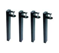 Pack 4 patas canguro para somier - metálicas y rectangulares - ideales para cama nido - cuens 5 cm