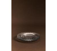 Pack 4 platos llanos Duralex® vidrio transparente 23 cm TRANSPARENTE M