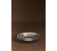 Pack 4 platos postre Duralex® vidrio transparente 21 cm TRANSPARENTE M