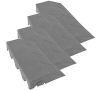 Pack 4 remates de 39x19,5x4,8 cm acabado Hembra, finalización suelo COMBI Gris