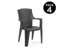 Pack 4 sillas de exterior Pacific