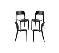 Regalos Miguel - Packs Sillas Jardín - Pack 4 Sillas Inis - Negro