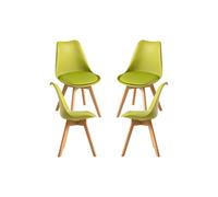 RegalosMiguel Pack 4 Sillas Synk Basic - Verde Claro