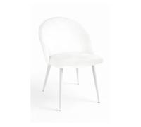 Pack 4 sillas white vint terciopelo - blanco