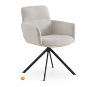 Pack 4 sillones tapizados tweed blanco moteado