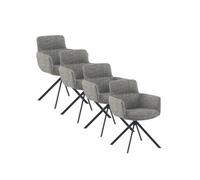 Pack 4 sillones tapizados tweed verde