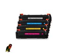 PACK 4 TONERS HP CF540X CF541X CF542X CF543X paraHP Color LaserJet Pro M254, M280, M281compatiblesNEGROCIANMAGENTAAMARILLO