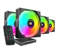 Pack 4 Ventiladores Mars Gaming MF-SI4KIT/ 12cm + HUB + Mando a Distancia/ ARGB
