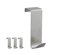 Pack 40 ganchos para colgar, Colgador puerta, Gancho puerta, Acero inoxidable