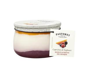 (PACK 4ud) 4 Caprichos de yogur 150 g. PASTORET SABORES VARIOS (Mango y Frutas del bosque)