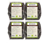 Pack 4X Arroz Negro Bionsann Bio 500 g, 2 kg Total, Arroz Ecológico de Grano Negro, Alternativa para Recetas con Arroz Salvaje, Ensaladas, Guarniciones, Bowls y Cocina Vegetal