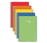 PACK 5 BLOC Fº 80H 90G LISO T.DURA COLORES SURTIDOS