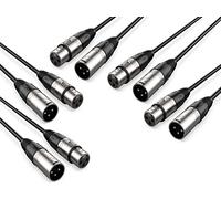 Pack 5 Cable XLR Macho - XLR Hembra 3 Metros