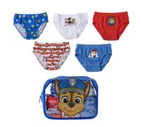 Pack 5 Calzoncillos y Neceser Paw Patrol - Ropa Interior Niña Algodón Suave y Transpirable, Braguitas Disney Ajustables y Cómodas, 6-8 Años