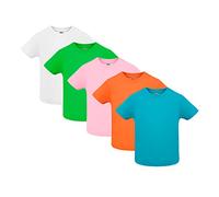 Pack 5 Camisetas Roly Baby Manga Corta para Bebé